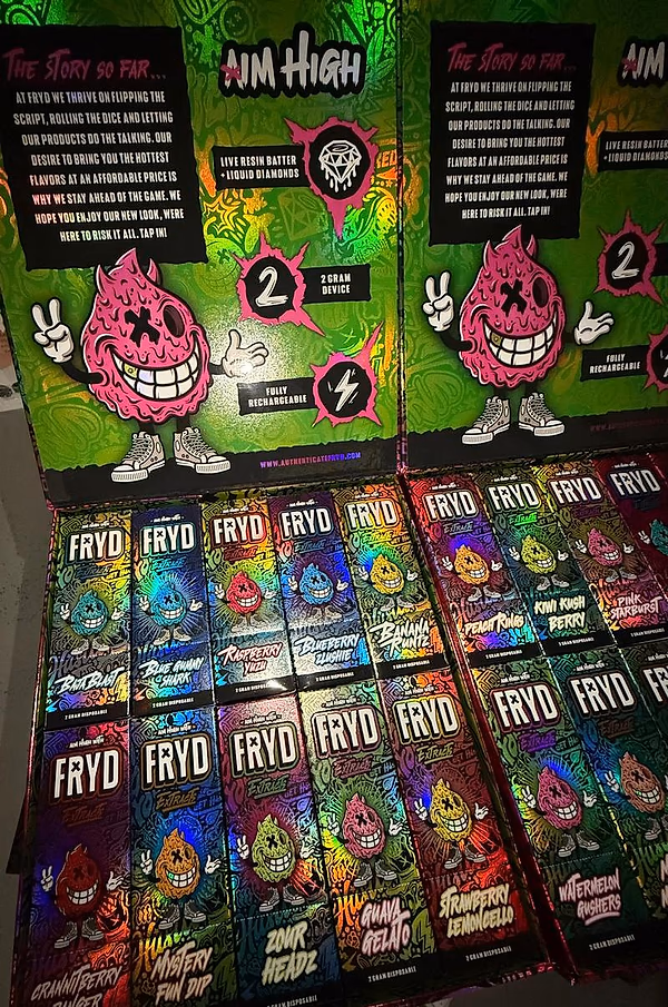 FRYD EXTRACTS 2G LIVE RESIN LIQUID DIAMONDS THC VAPE