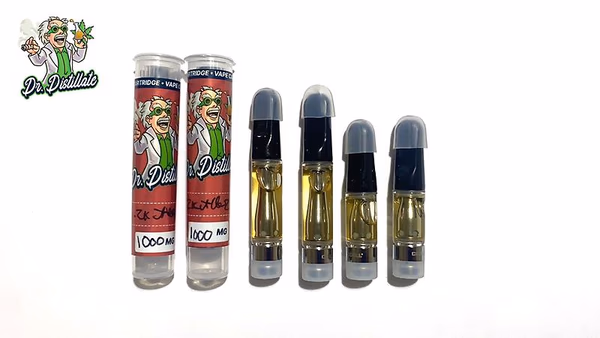 Cartuchos de vapeo de destilado 500mg/1000mg