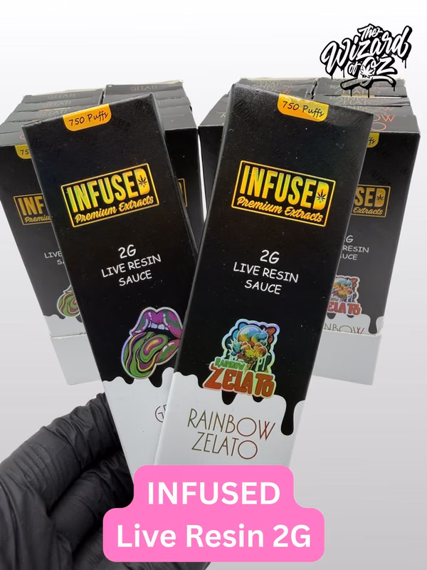 INFUSED Live Resin Vapes 2G