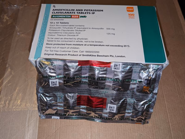 Antibiótico para la gripe Augmentin 625 Duo Tablet