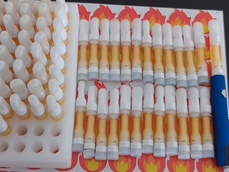 🔥🔥💯 RÓŻOWE KARSETY DO WAPORYZACJI Z DIAMENTAMI GUAVA (1,1/1,2 ML) 🔥🔥