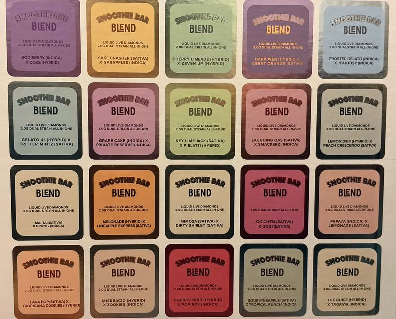 Premium THC Disposables Menu 5
