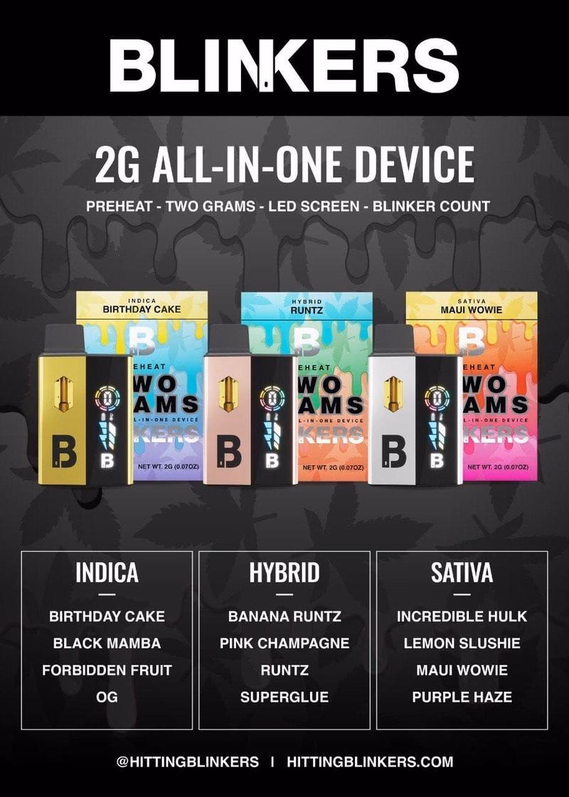 BLINKERS 2G THC VAPE ** FREE SHIPPING** 2