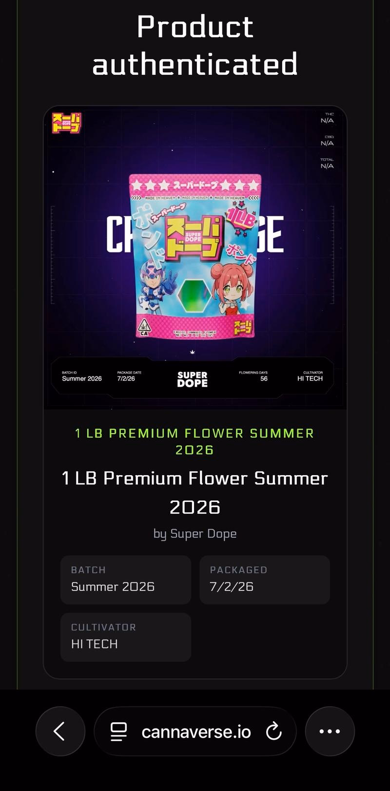 Official Super Dope loose branded 2