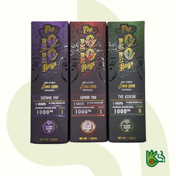 10/10 Boys 1000MG D9 Liquid Diamond Bars Vapes image