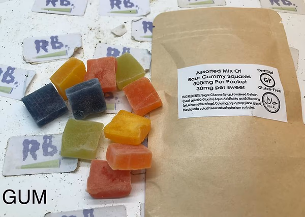 300MG GUMMY SQUARES STRONG GUMMYS