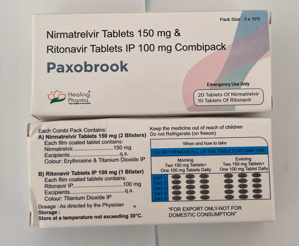 Comprimidos para tratamento da Covid (Nirmatrelvir/ritonavir)