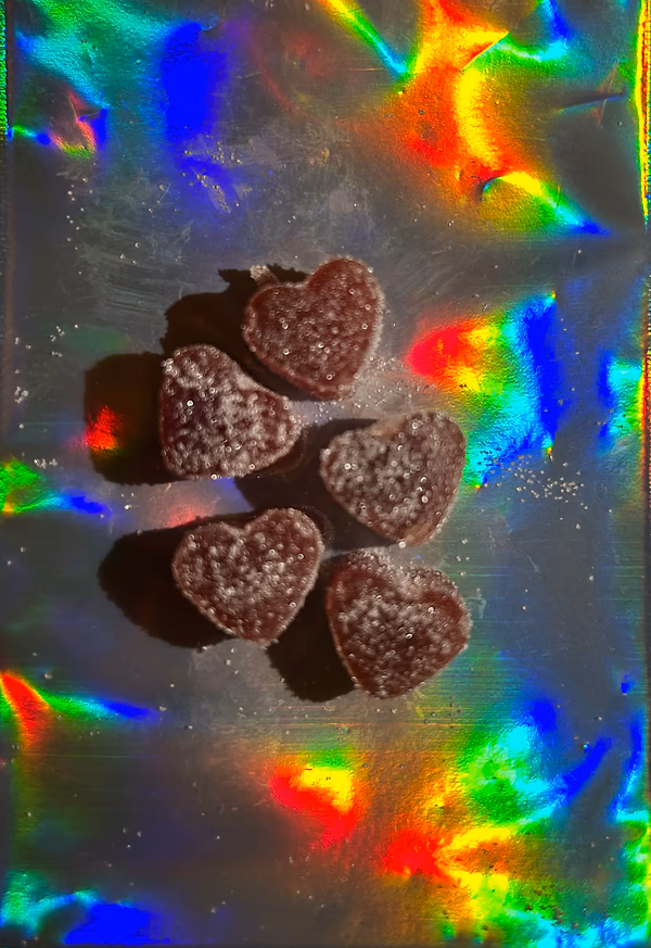 250mg Love Heart Gummy edibles